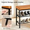 Chic Shoe Holder with Seat, Compact Storage Holder, Shoe Bench, Storage Holder (Only with Storage Holder)