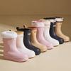 Women's thick-soled medium tube water shoes can be worn in all seasons, work shoes, car wash waterproof and non-slip indoor and outdoor rubber shoes