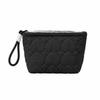 Large Capacity Portable Cosmetic Bag Solid Color Women Wash Pack Handheld Cosmetic Case  Portable