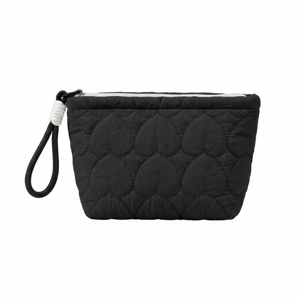 Large Capacity Portable Cosmetic Bag Solid Color Women Wash Pack Handheld Cosmetic Case Portable