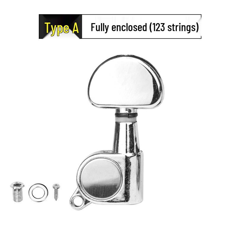 Wooden Folk Guitar Tuning Knobs: Fully Enclosed & Semi-Enclosed Adjusters