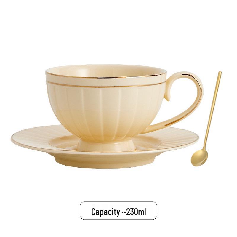 

Подарочный набор французских кофейных чашек и блюдец для пар - Идеально для новоселья, свадьбы или послеобеденного чая 230ml