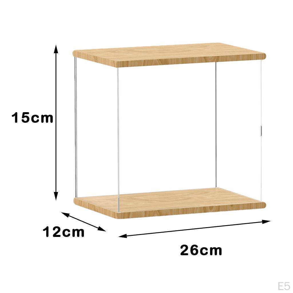 Acrylic Showcase Box Organizer Dustproof for Collectibles Holder