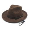 Popular European and American Classic Suede Western Cowboy Hats, Men's and Women's Retro Fashion Cowboy Hats