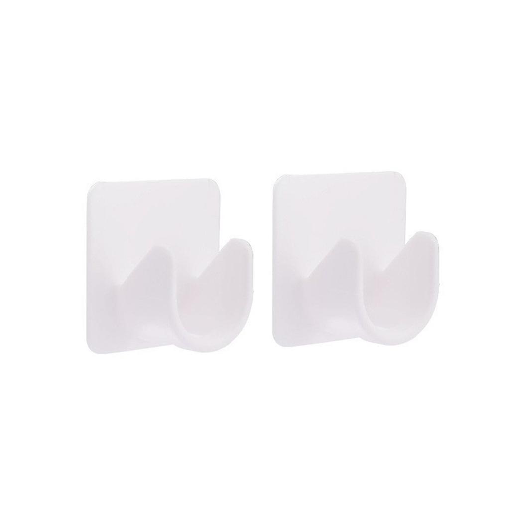 2pcs Strong Curtain Rod Bracket Holders Hooks Self-adhesive Adjustable Curtain Fixing Clip Punch-free Household Pole Support