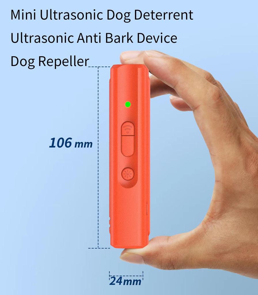 Handheld Ultrasonic Dog Repeller with Flashlight - Hot Selling Bark Stopper and Anti-Bite Chaser