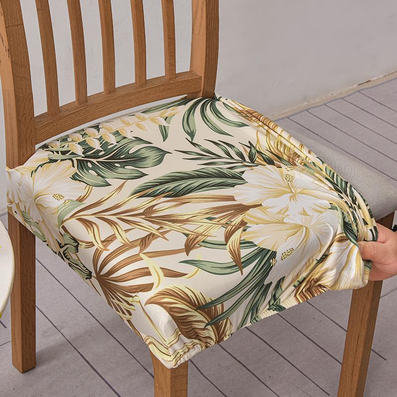 

Комплект эластичных чехлов на сиденья для обеденного стула, мягкие съемные моющиеся чехлы на сиденья для обеденных стульев, чехол для сиденья в столовой, защитный чехол