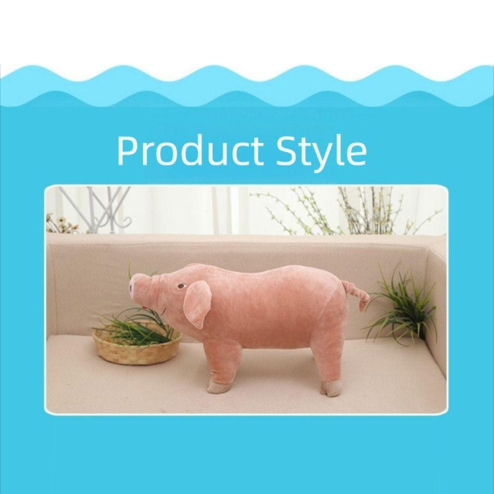 Simulated Pet Sleeping Toy Comforting Pink Pig Stuffed Animal  Christmas