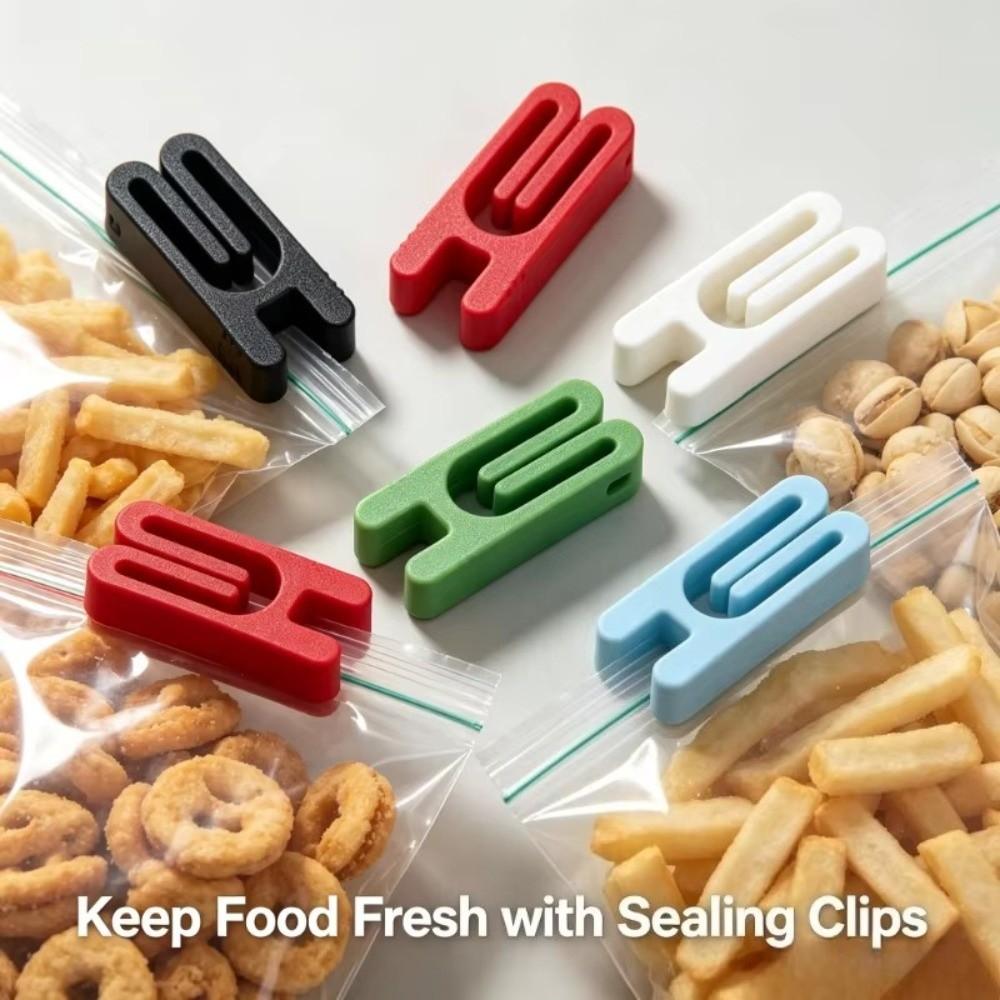 10PCS Plastic Food Packaging Clips Moisture Proof Fresh-Keeping Clamp Bag Sealing Clips  Kitchen Use