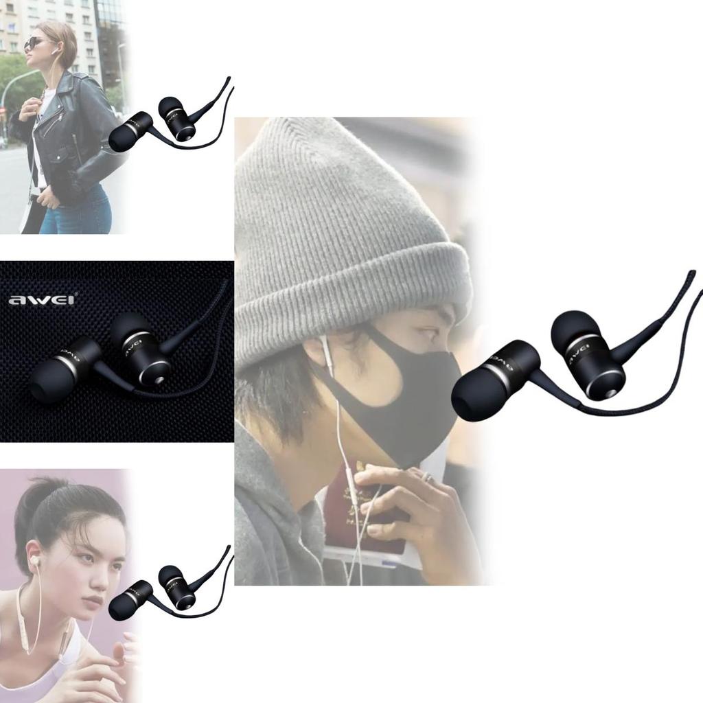 Für Handys MP3s Awei Q3 Kopfhörer Premium Qualität Super Bass Geräuschisolierung Kopfhörer