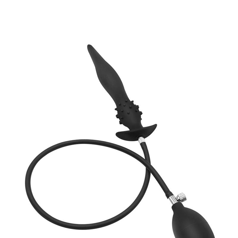 Adult SM Anal Expander Expand Inflatable Anal Plug Enema Training Butt Plug Anal Butt Dilator Ass Prostate Sex Toy for Men Women