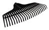Medium leaf rake, black