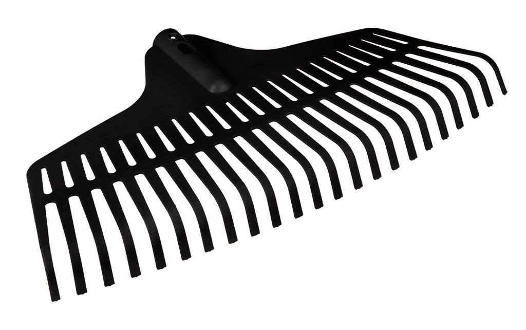 Medium leaf rake, black