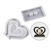 Heart Shape Silicone Mold for DIY Casting Epoxy Mould Resin Photo Frame Molds