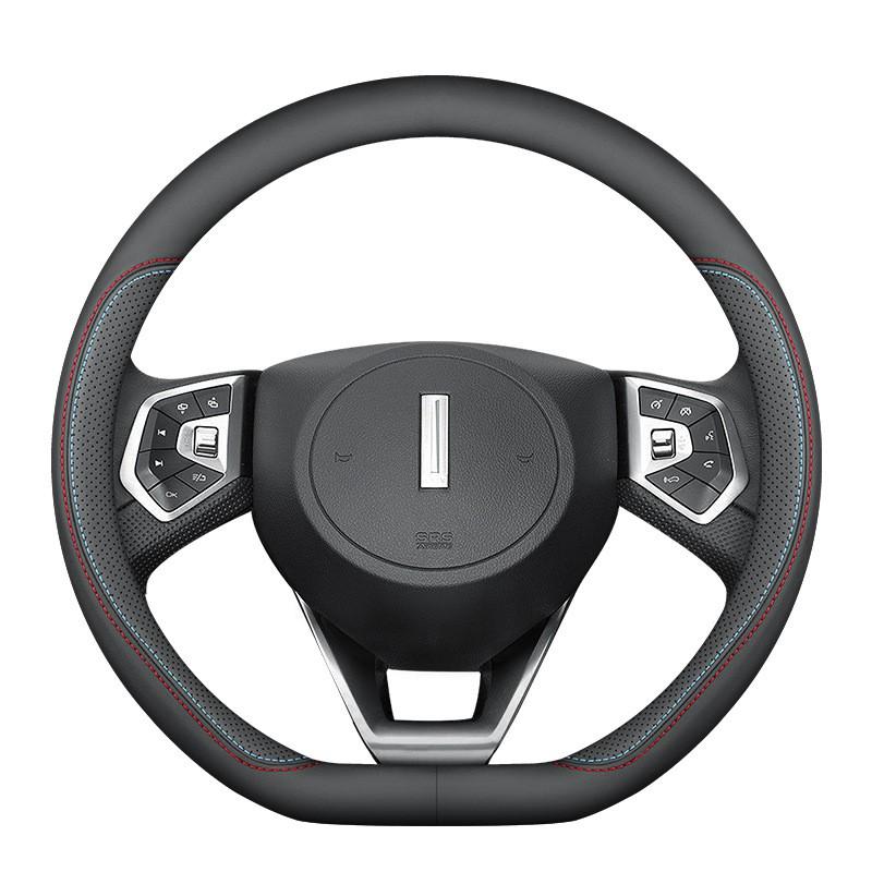 Universal Leather Steering Wheel Cover WEY VV7S P8 VV5S VV6 Tank 300 GT Sport Style 38cm Diameter