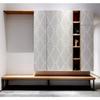 Modern Stripe Peel And Stick Wall Cover Beige And White Contact Paper Removable Self Adhesive Wall Cover For Bedroom Drawers Decor