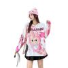 Rhinestone Cartoon Knitwear: Women's 2023 Winter Mink Velvet Loose Round Neck Sweater