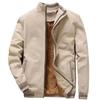 Herfst Winter Heren Mode Jas Fleece Verdikt Warm Baseball Jas Rits