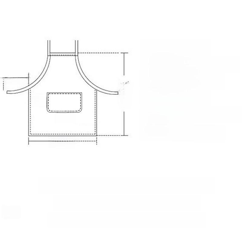 Canvas Wipeable Apron with Anti-fouling, Breathable Design for Kitchen and Cooking. Perfect for Females, Waist Work Clothes.