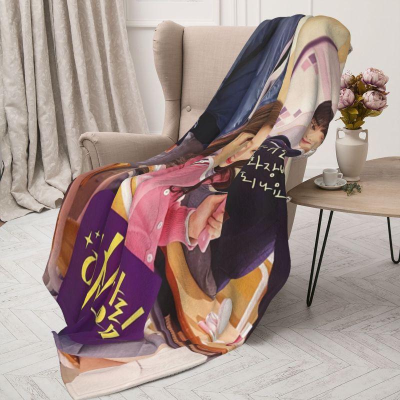 Custom Sofa Fleece True Beauty Throw Blanket Warm Flannel Hwang In Youp Cha EunWoo Blankets for Bed Car Couch Quilt