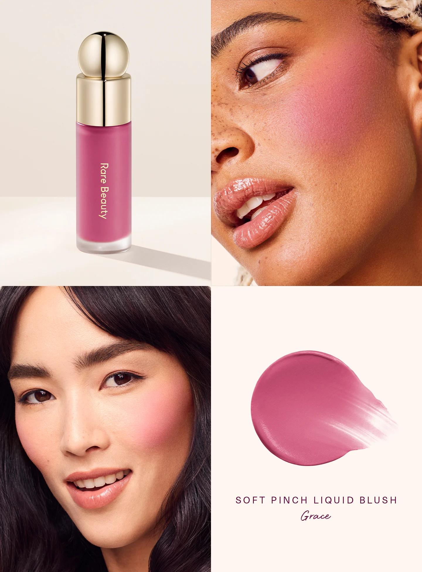 Set Cadou Rare Beauty Blush Lichid și Iluminator Lichid Enchant Enlighten Hightlighter Happy Joy Lucky Love Hope Blush