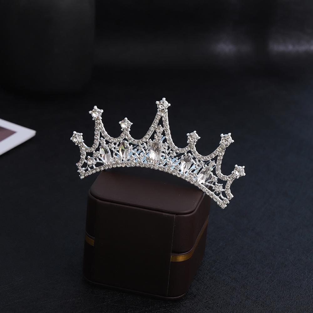 Children's Rhinestone and Pearl Hair Comb Crown for Weddings and Photo Shoots