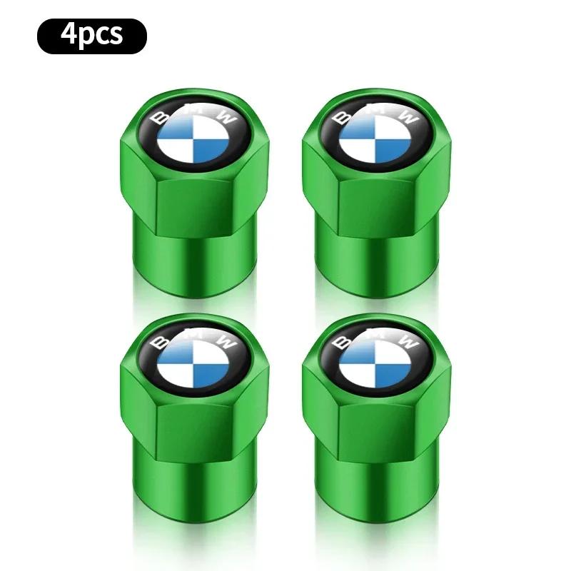 Set da 4 Pezzi Tappi Valvole Aria Gomme Cerchi Auto in Metallo Coprivalvole Stelo Per BMW M Performance E36 E60 E90 X2 X1 X3 X5 E46 E39 E70 M3 M5 M6