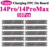 10 ks Originální FPC konektor nabíjecího doku pro iPhone 13 11 16 Pro Max 14 15 Plus 12 Mini XS Max na základní desce USB port pro nabíjení