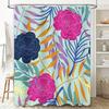Polyester Shower Curtain With Flowers Pattern In Multicolor For Bathroom Decor 72 X 84 Inches (Lxw) Available On.Com