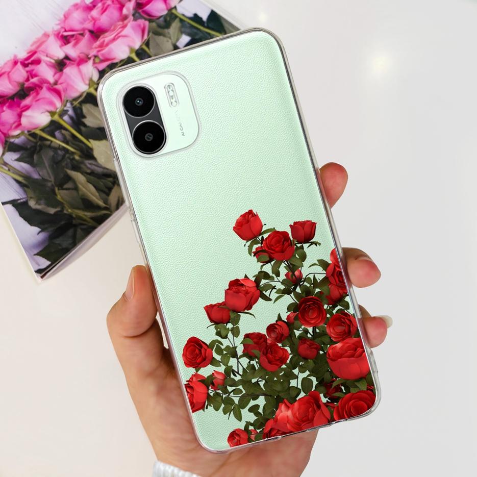 For Xiaomi Redmi A2 Case Redmi A2+ Luxury Painted Cover Clear Silicone Soft TPU Phone Case For Xiaomi Redmi A2 Plus RedmiA2 Bags