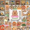 50/100/200 Cute cartoon capybara stickers adorable animal decals and stickers for toys such as laptops suitcases diaries and car graffiti