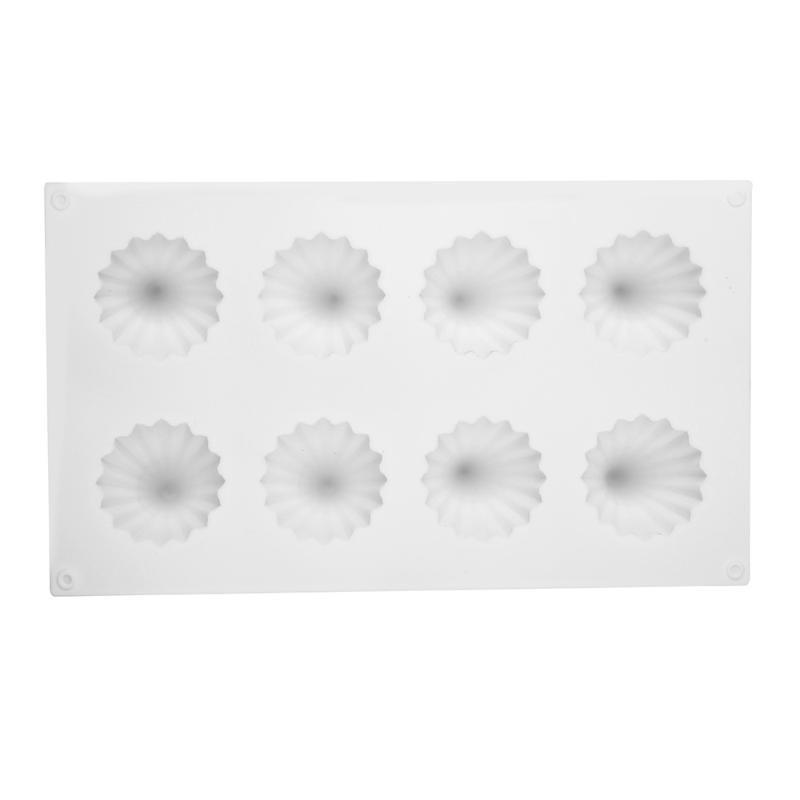 8-hole Christmas Tree Silicone Mold Frosting Biscuit Aromatherapy Candle Mold DIY French Christmas Mousse Chocolate Tree Mold