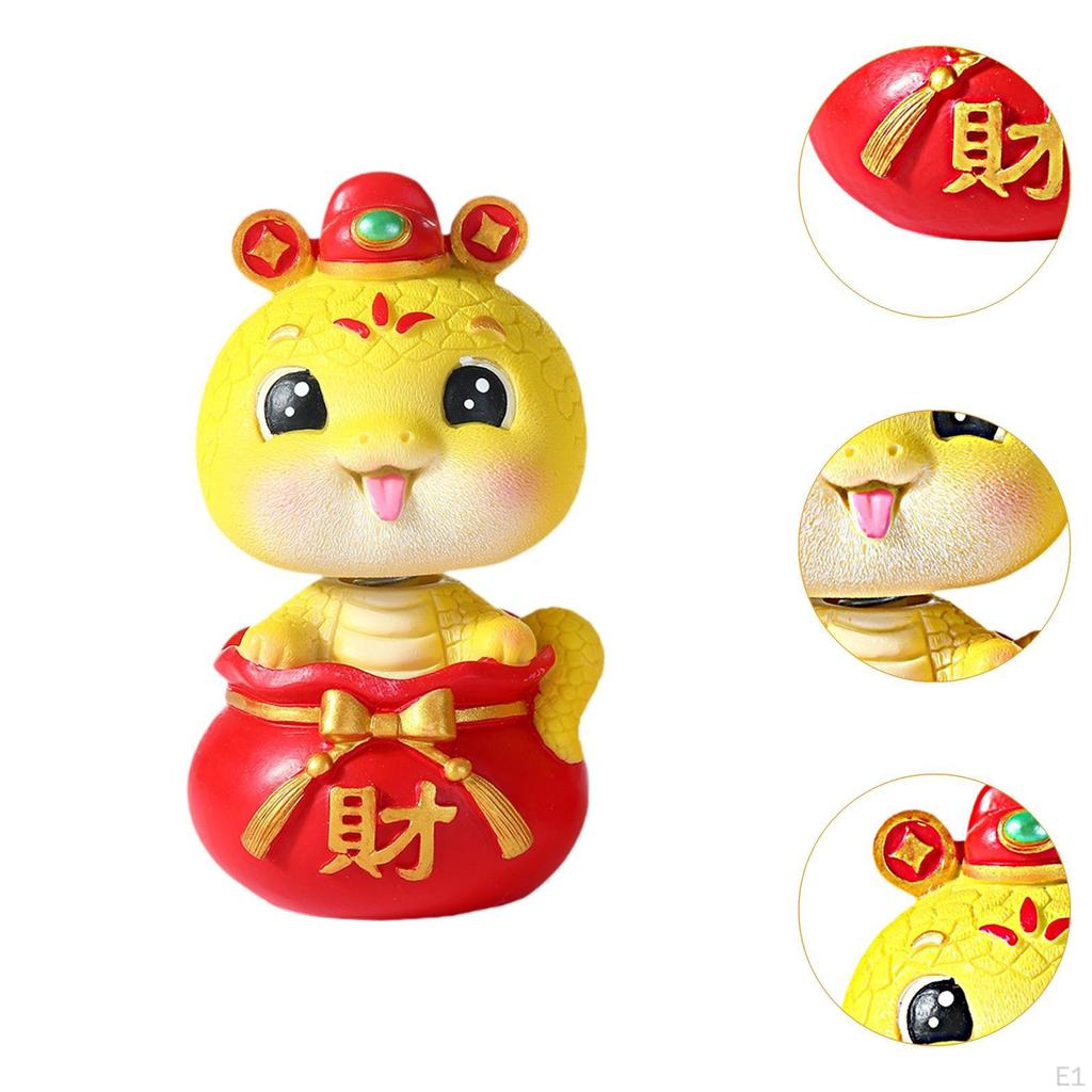 Animal Figurine Snake Decoration for Car, Resin Model Bedroom and Truck