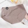 7A Bacteriostatic Seamless Panties for Women Mid Waist Maillard Color Briefs Soft and Comfortable Underwear M-XL