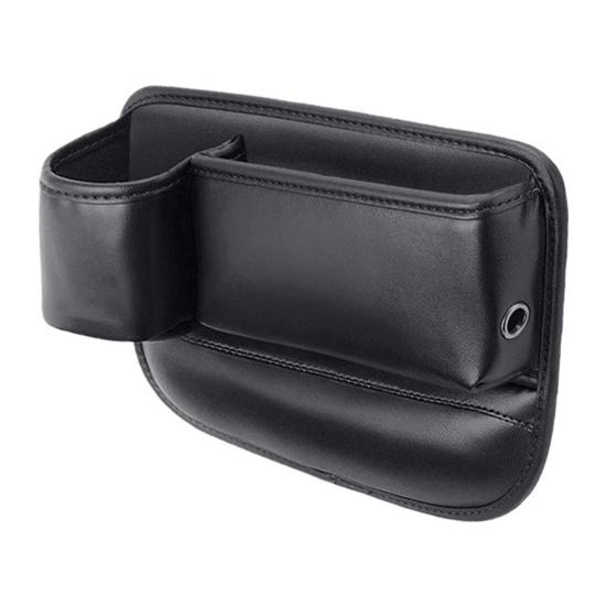 Sitzspalt-Aufbewahrungsbox Auto-Sitzspalt-Organizer mit Getränkehalter und Aufbewahrung für Handy/Schlüssel Kunstleder Kratzfest Auto-Innenraumzubehör