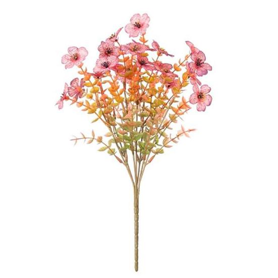 Fall Artificial Flower 7 Fork Realistic Fake Plastic Flower Home Office Wedding