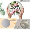 2D Flat, 1pc Aluminum Printed Flat Design, Classic Aluminum "Merry Christmas" Snowman Decorative Plaque and Ornament - Rustic Christmas Holiday
