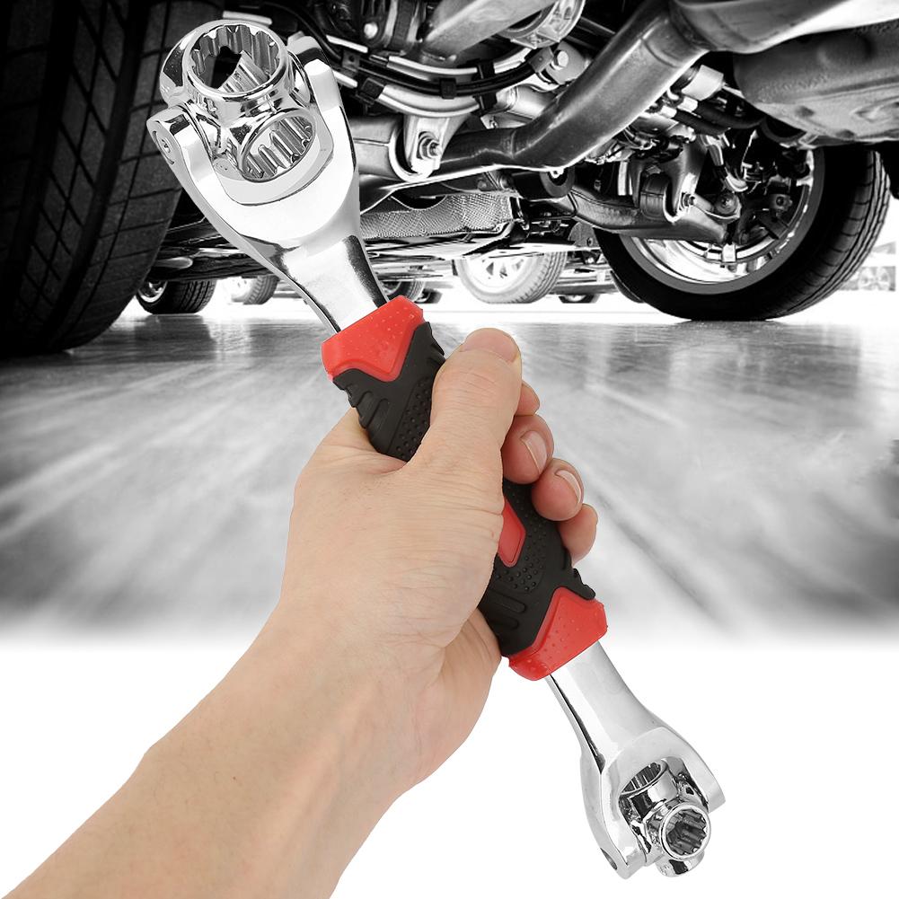 8 In 1 Multifunctional 360 Degree Casing Socket Ratchet Wrench Tool Set