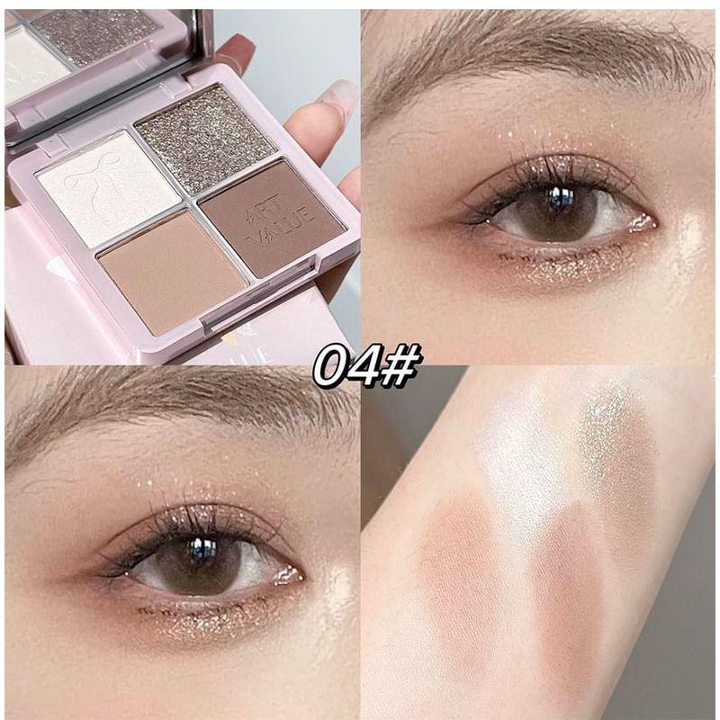 Art Value - Butterfly Pact Series 4-Color Eyeshadow Palette - 6 Types