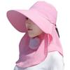 Summer Quick Dryng UV Protection Fisherman Cap Face Neck Cover Outdoor Fishing Cycling Removable Men Visor Hat Women Bucket Hat