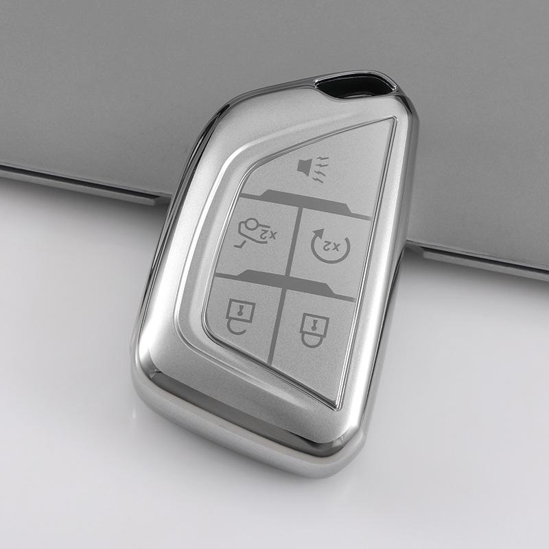 Gradient Cadillac Key Case for CT5, XT5, CT6, XT4, XTS, ATSL, and XT6 GT4 - Men's Trendy Design