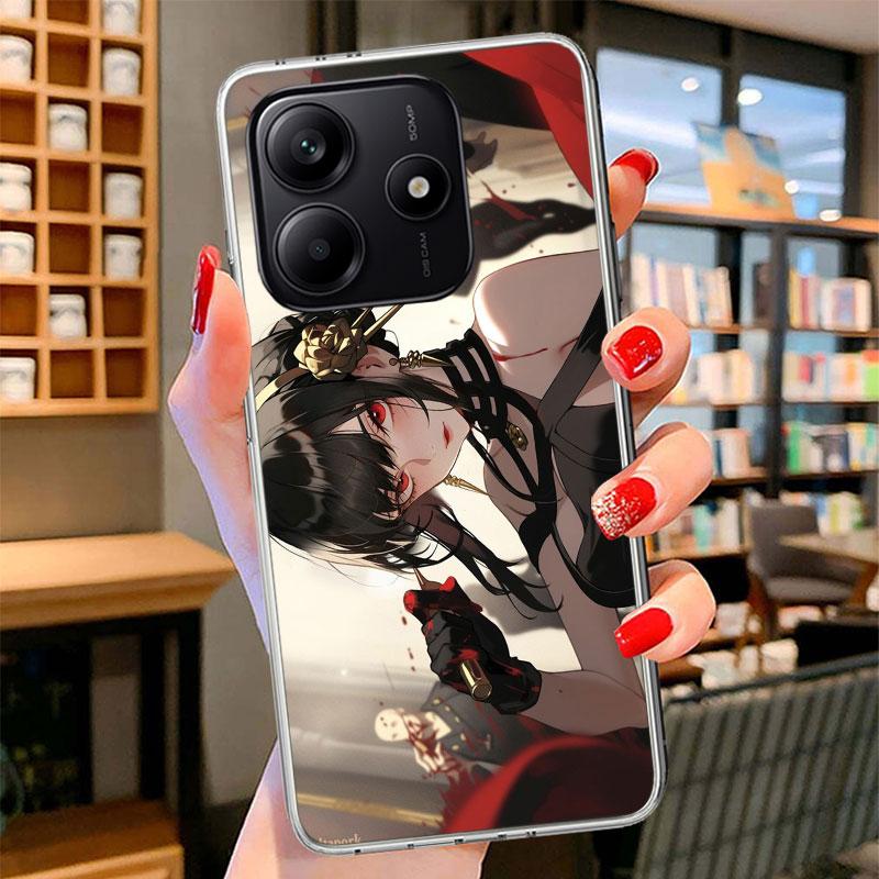 S-Spy Family Yor F-Forger Phone Case For Xiaomi Redmi Note 15 14 13 12 11 10 Pro Plus 14S 12S 11S 11T 11E 10S Soft Fundas Shell