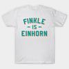 Men Black Print T-shirt Finkle Is Einhorn No-Cut Transfer Paper Print Cotton Tshirt