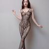 Sexy Open Crotch Transparent Black Fishnet Bodystocking Stockings For Women