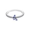 New 925 Silver Three-Leaf Clover Alphabet Heart Flower Women's Ring Suitable for Wedding Party Fashion DIY Gift