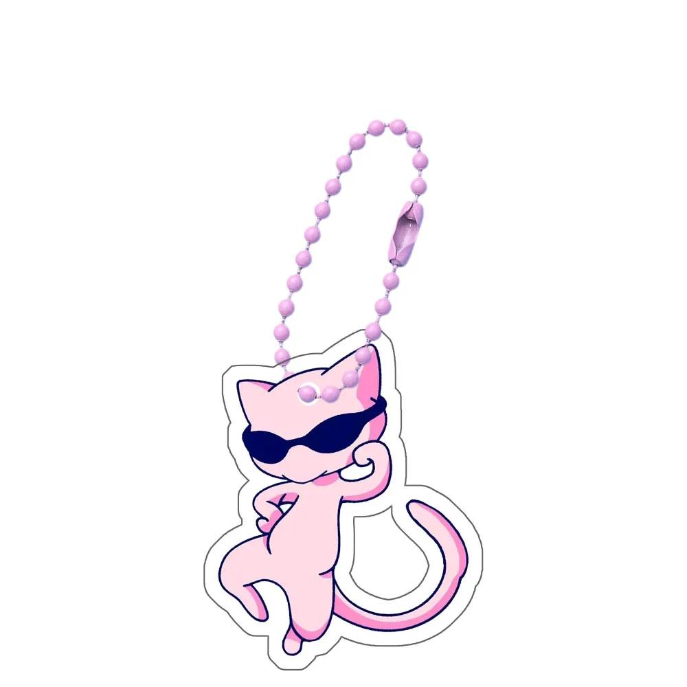 Anime Pokemon Charmander Psyduck Bulbasaur Gengar Squirtle Jigglypuff Mew Snorlax Pikachu Acrylic Keychain Bag Pendant 5cm Gifts