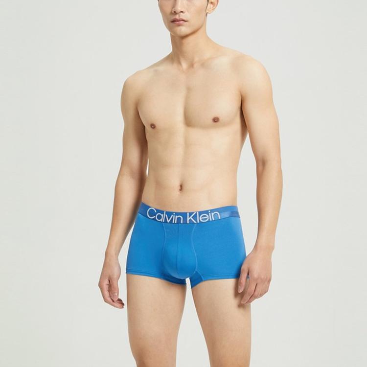 Calvin Klein Logo Comfort Low Rise Boxer Briefs Men underwear Blue NB2974-C2T