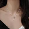 925 Sterling Silver Bow Necklace - Light Luxury 2025 High-End Clavicle Chain for Women