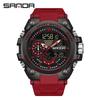 Sanda3302 Men's Digital Fashion Waterproof Outdoor Sports Multifunctional Electronic Watch