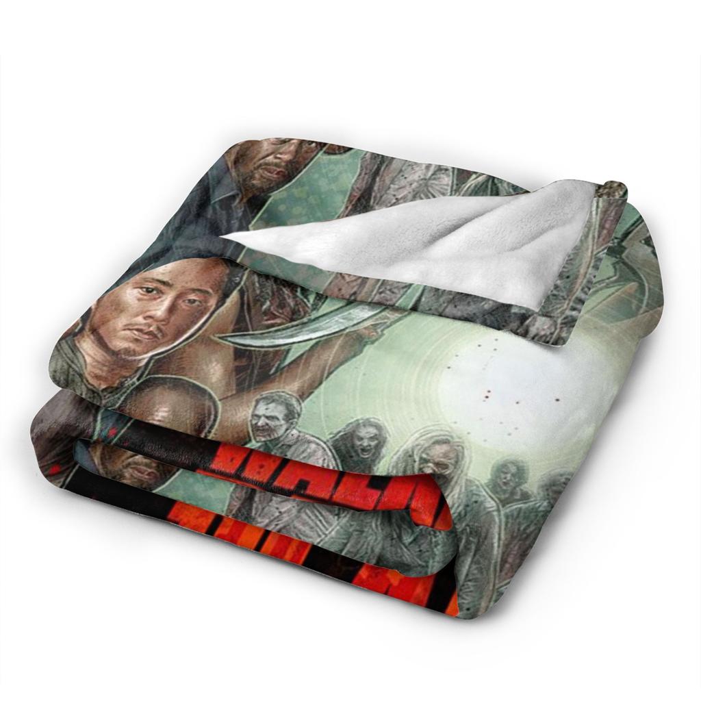The Walking Dead Blankets Coral Fleece Plush Movie Daryl Dixon Rick Grimes Ultra-Soft Throw Blanket for Home Couch Bed Rug